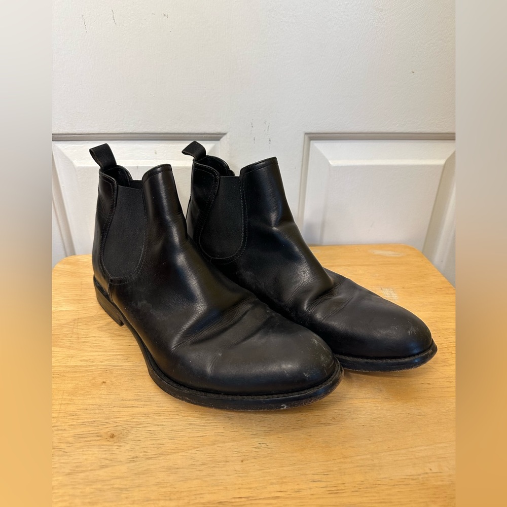Classic Black Leather Ankle Boots
